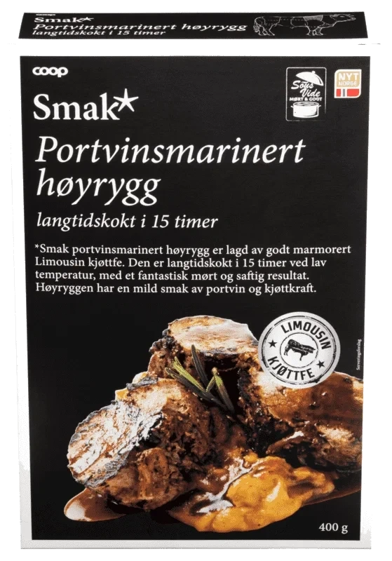 Smak Portvinsmarinert Høyrygg 400g