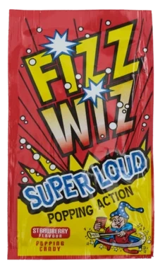 Fizz Wizz Strawberry Popping Candy 7g