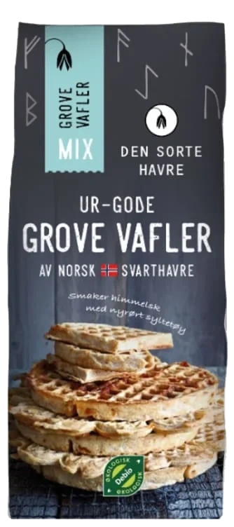 Vafler Grove Av Svarthavre Økol.8stk