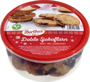 Doble Sjokoflarn 380g Berthas