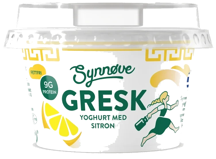 Yoghurt Gresk Sitron 150g Synnøve