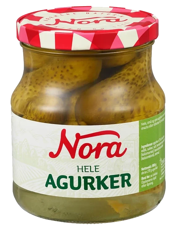 Agurker Hele 580g Nora