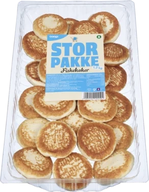 Fiskekaker Stor Pakke 1,2kg Coop