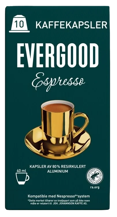 Evergood Espresso Kaffekapsel 10stk
