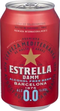 Estrella Damm Alk.Fri 0,33l boks
