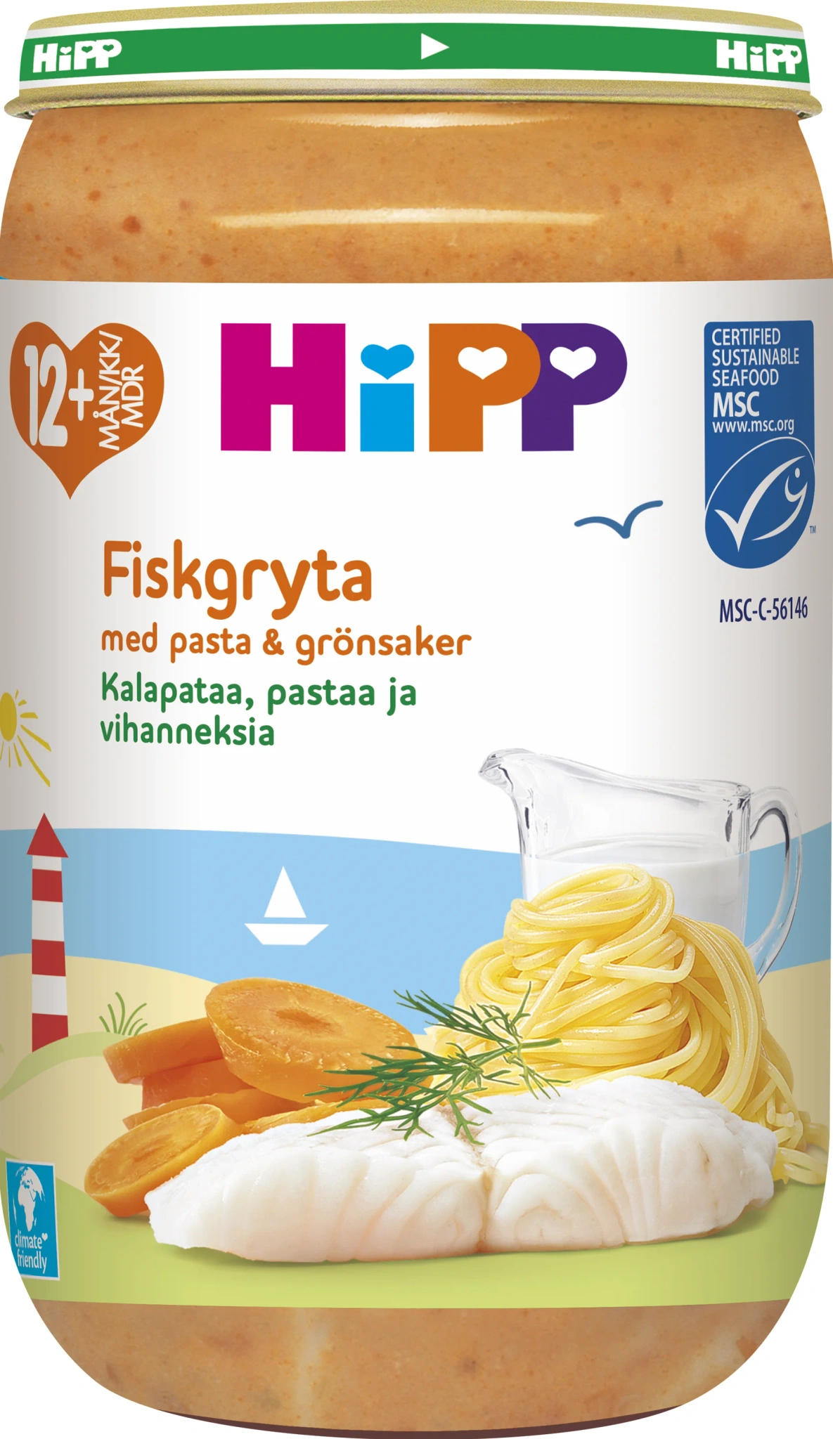 Barnmat Fiskgryta pasta & grönsaker 12+ Mån