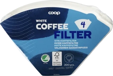 Coffeefilter, No, 4, White 51g/m2