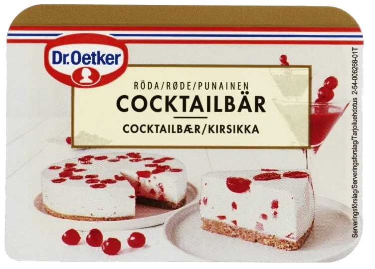 Cocktailbær Røde 100g Dr. Oetker
