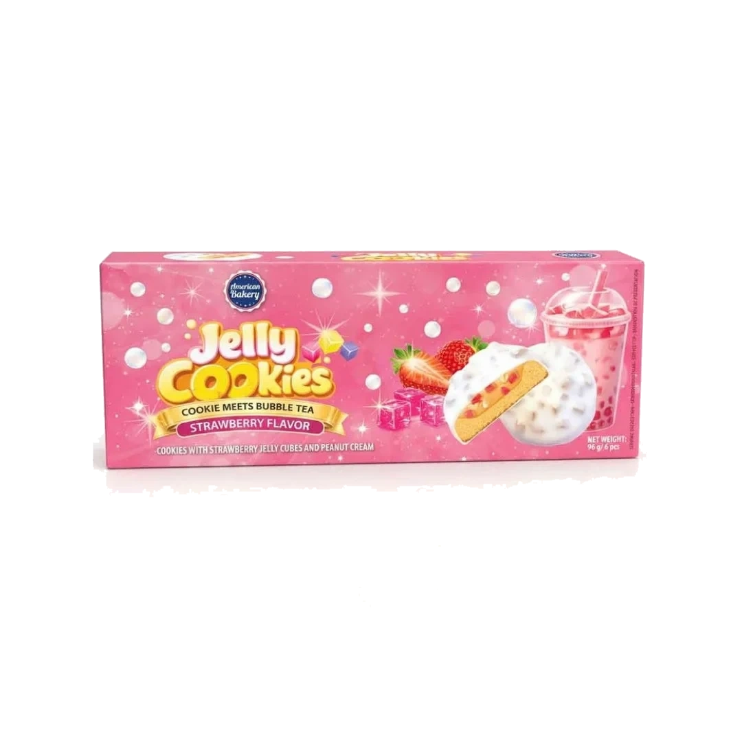 American Bakery Jelly Cookies Strawberry 96 g
