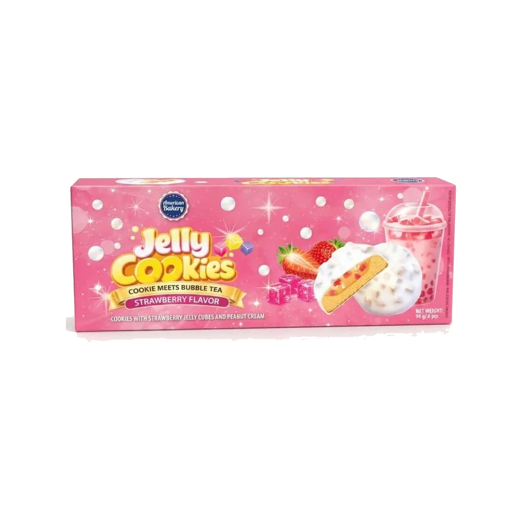 American Bakery Jelly Cookies Strawberry 96 g