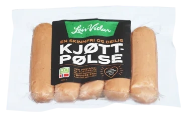 Kjøttpølse Skinnfri 425g Leiv Vidar