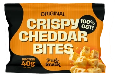Crispy Cheddar Bites Original 20g Puresnack
