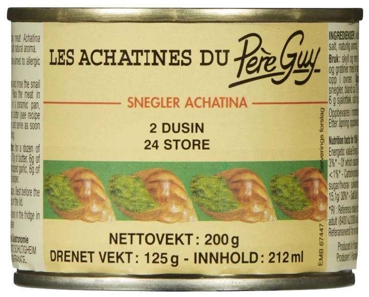 Snegler 2 Dusin 212g Achatina
