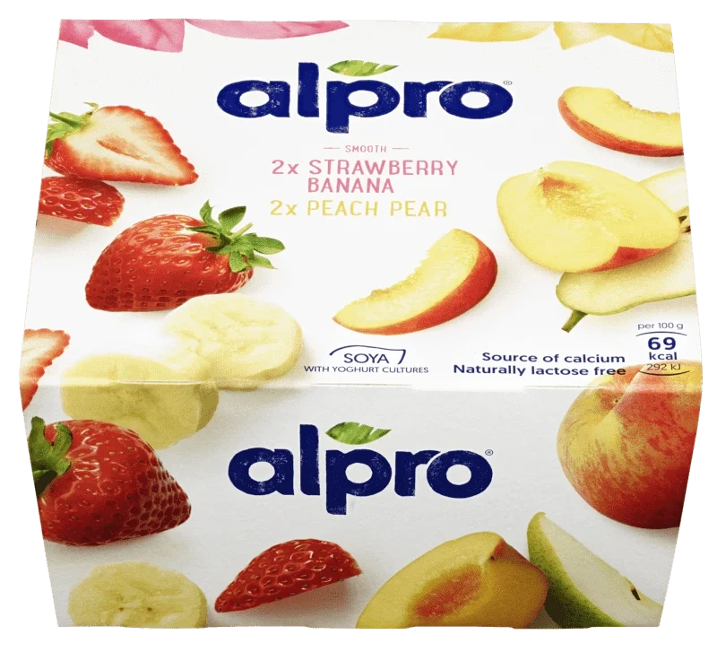Plantebasert Yoghurt Soya Miks Frukt 4x125g Alpro