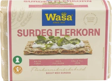 Knekkebrød Surdeig Flerkorn 275g Wasa