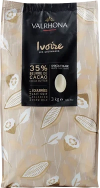Sjokolade Hvit 35% "ivoire" 3kg Valrhona