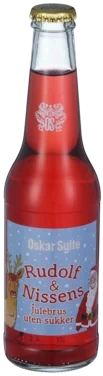 Rudolf & Nissens Julebrus u/Sukker 0,33l flaske