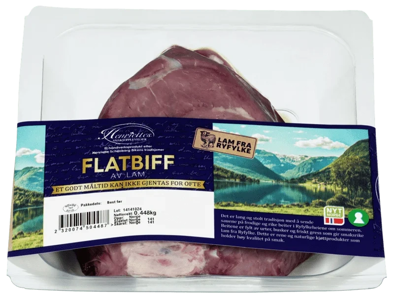 Henriettes Flatbiff av Lam ca 250g