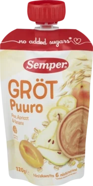 Semper Barnemat Grøt Rte Pære & Aprikos