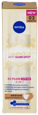NIVEA Luminous630 Anti Dark-Spots CC Fluid 3in1 Medium, 40ml