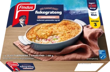 Fiskegrateng Smårettbacon 10x530g