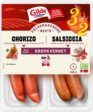 Chorizo og Salsiccia 300g