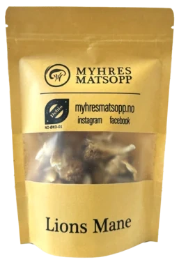 Myhres Matsopp Lions Mane Tørket Øko 20g