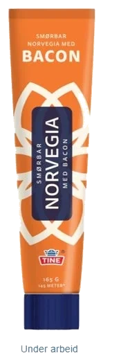 Norvegia Smøreost Bacon 165g Tine