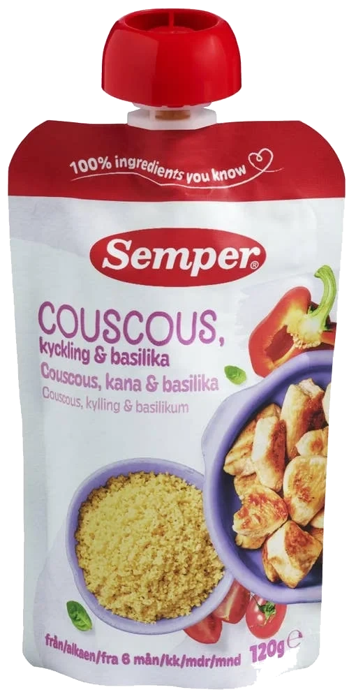 Couscous med kylling og basilikum