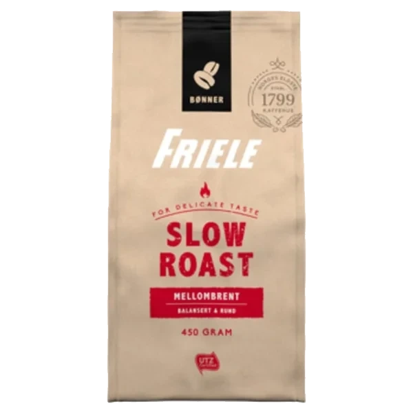 Friele Slow Roast Medium 450g Hele Bønner