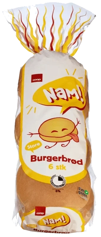 Coop Nam Store Burgerbrød 540g