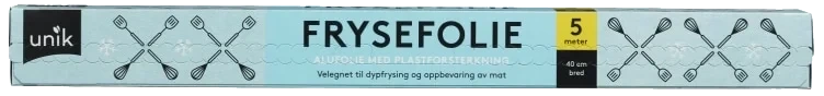 Frysefolie m/Plast 40cmx5m Unik