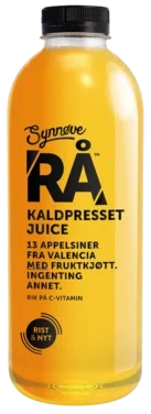 Rå Kaldpresset Appelsinjuice med Fruktkjøtt 1l