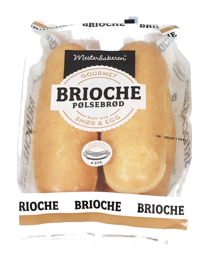 Brioche Pølsebrød 4pk