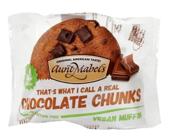 Muffins Sjokoladebiter Vegansk 100g Aunt Mabels