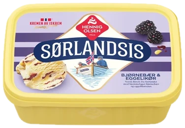 Sørlandsis Bjørnebær&Eggelikør 1l Heo