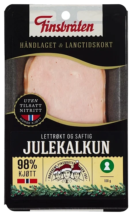 Julekalkun skivet 100g Finsbråten