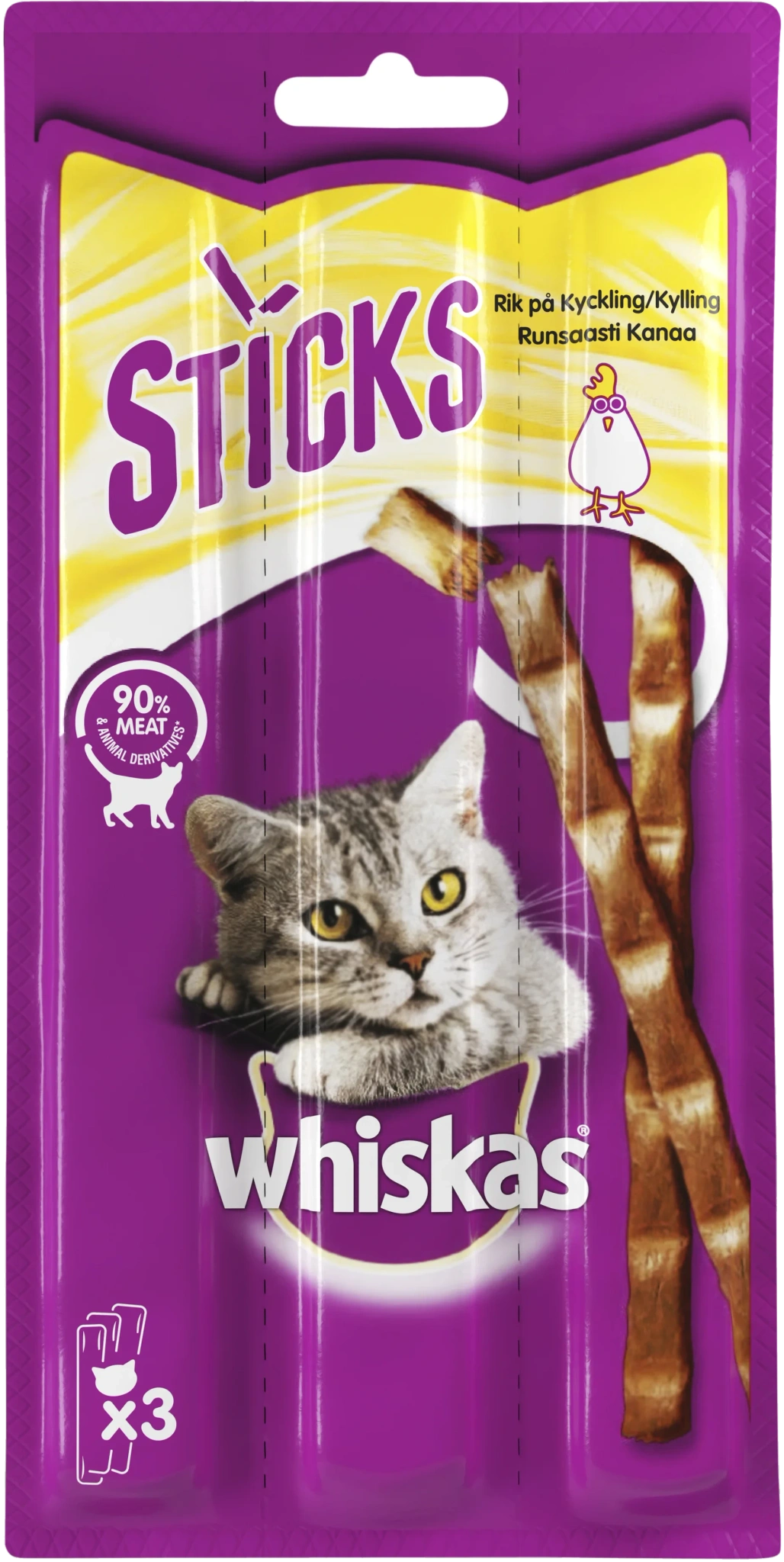 Whiskas® Sticks Kylling 18g