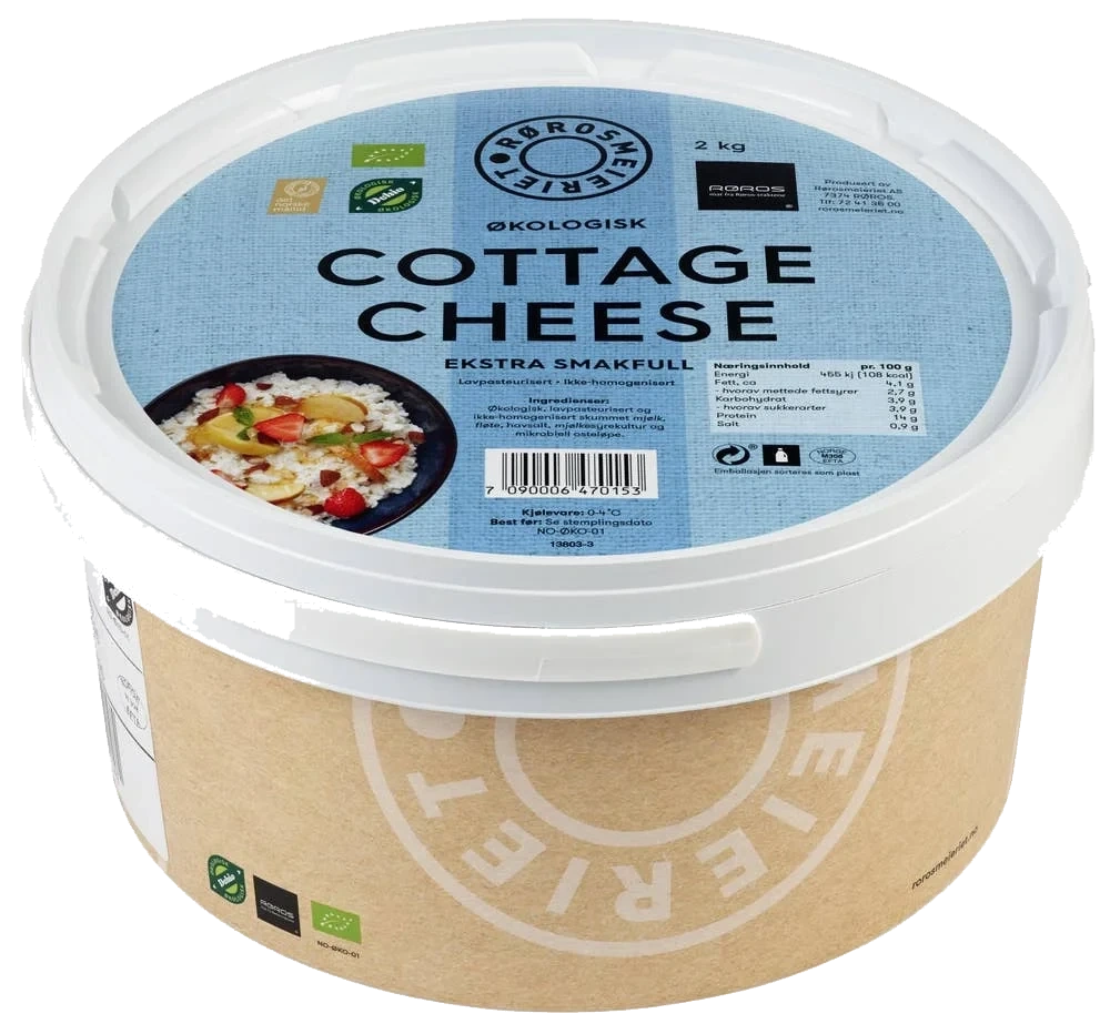 Økologisk cottage cheese