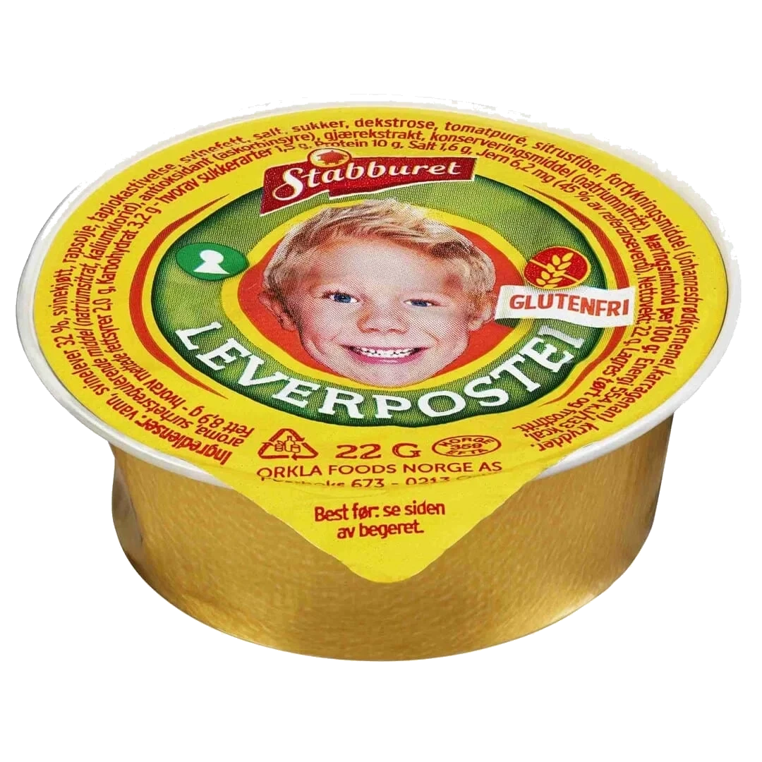 Leverpostei Glutenfri Kuvert 22g