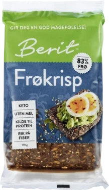 Berit Frøkrisp Sesam- og Linfrø 170g