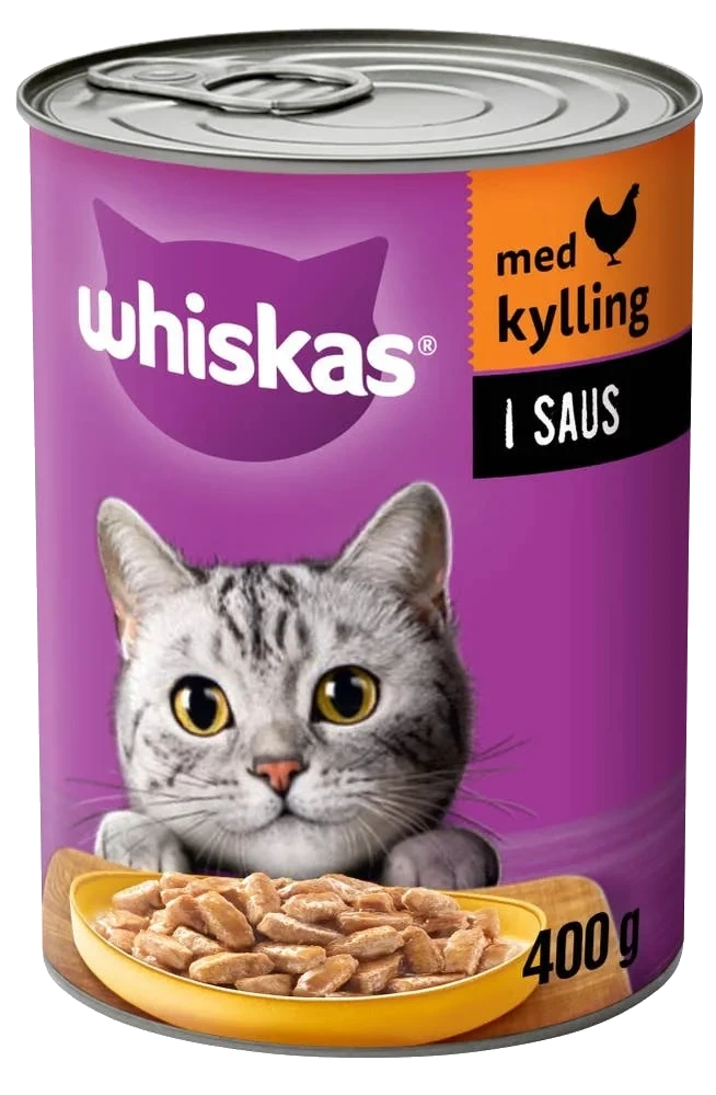 Våtfôr med kylling i saus