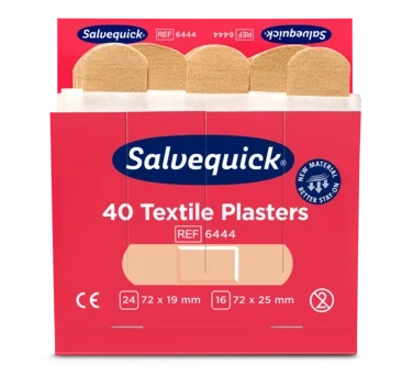 Plaster Salvequick Tekstil Refill (40) Eske 6stk