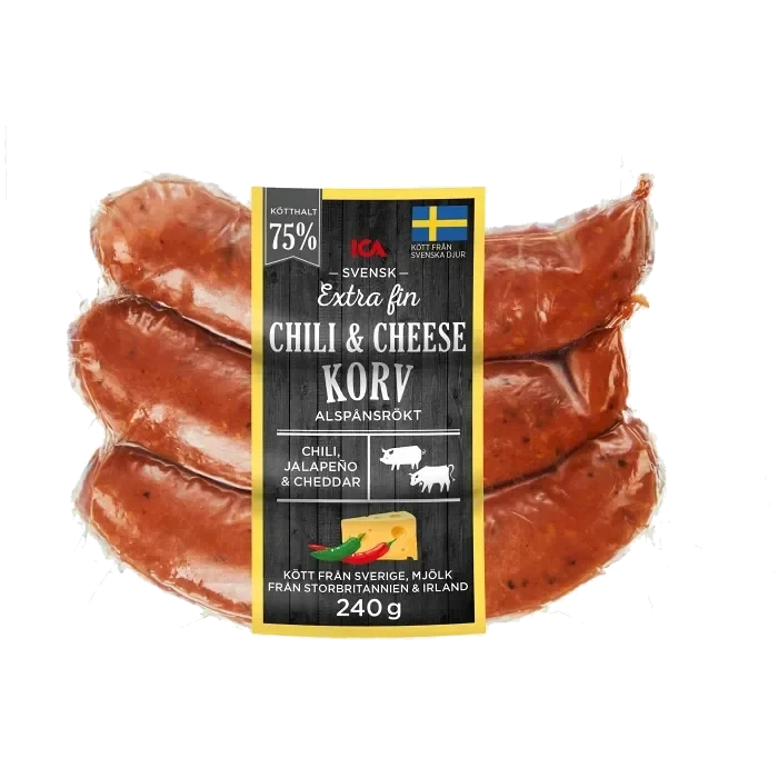 Kryddkorv Chili Cheese Extra fin 240g ICA