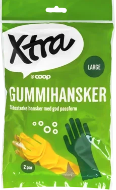 Xtra Gummihansker Large