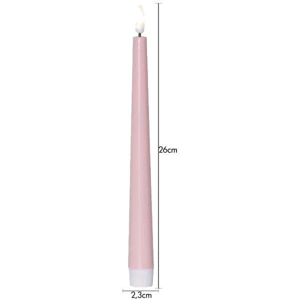 Antikljus LED Flamme Candy Rosa