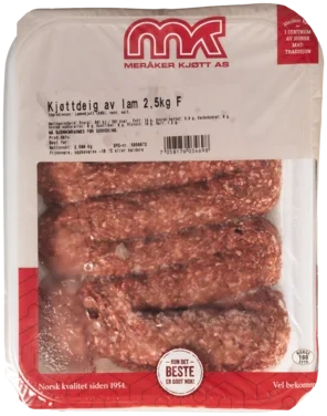 Kjøttdeig av Lam 2,5 kg Frys