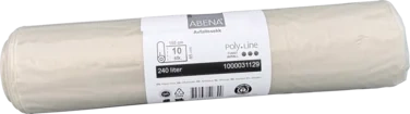 Avfallssekk Abena Poly-line Klar 240l 85x155cm Sterk