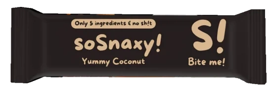 soSnaxy Yummy Coconut Energibar 40g