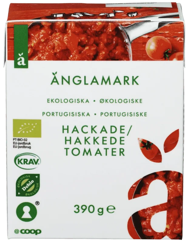 Änglamark Hakkede Tomater 390g